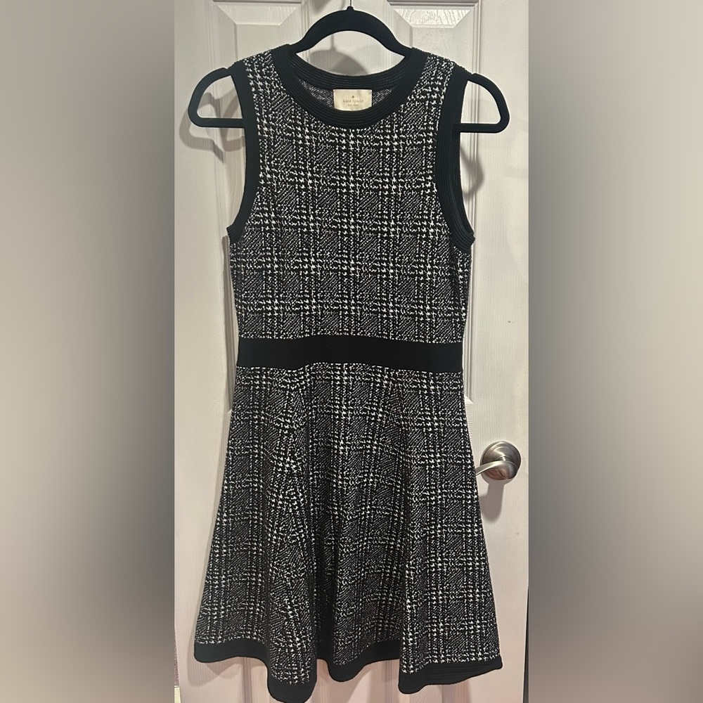Kate Spade Tweed Knit Fit & Flare Dress - Size Small